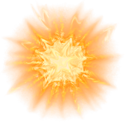 Cosmic explosion orange